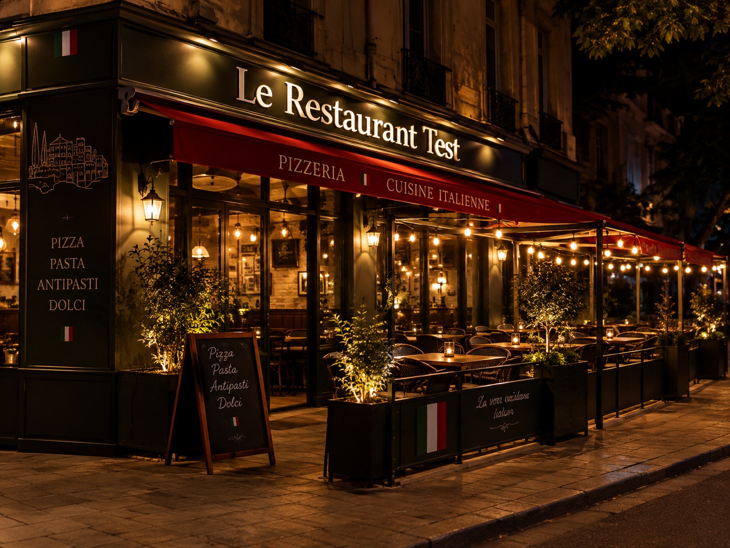 Le restaurant test
